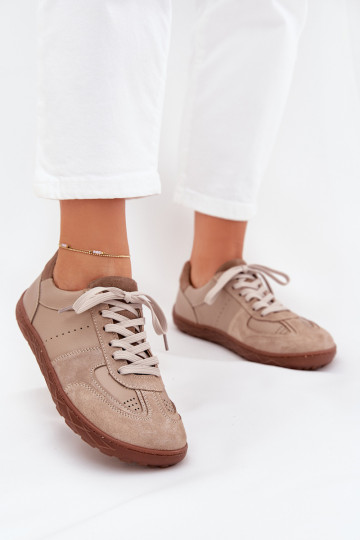 Oda Moteriški batai Barefoot Zazoo N1277S2 smėlio spalvos 2