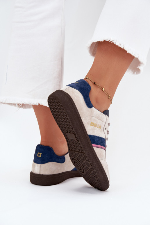 iš zomšos Žemas Sneakers modelio batai Moteriškas Big Star SS274679 HI-POLY SYSTEM pilkos spalvos iš zomšos Žemas Sneakers modelio batai Moteriškas Big Star SS274679 HI-POLY SYSTEM pilkos spalvos