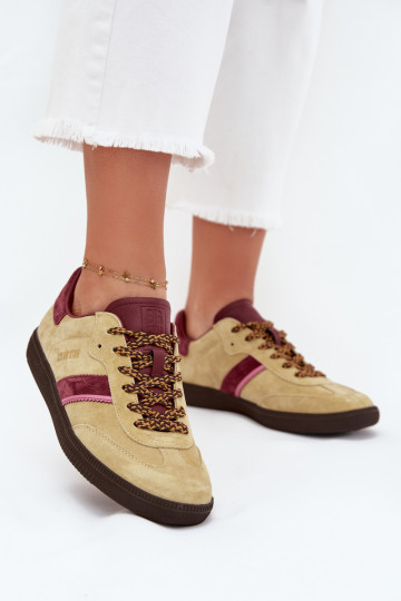 iš zomšos Žemas Sneakers modelio batai Moteriškas Big Star SS274680 HI-POLY SYSTEM Kalkės