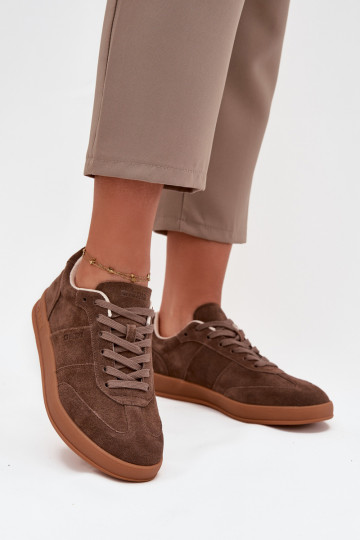 iš zomšos Sneakers modelio batai Moteriškas Big Star SS274676 HI-POLY SYSTEM rudos spalvos 2