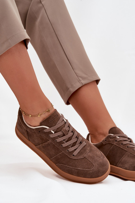 iš zomšos Sneakers modelio batai Moteriškas Big Star SS274676 HI-POLY SYSTEM rudos spalvos iš zomšos Sneakers modelio batai Moteriškas Big Star SS274676 HI-POLY SYSTEM rudos spalvos