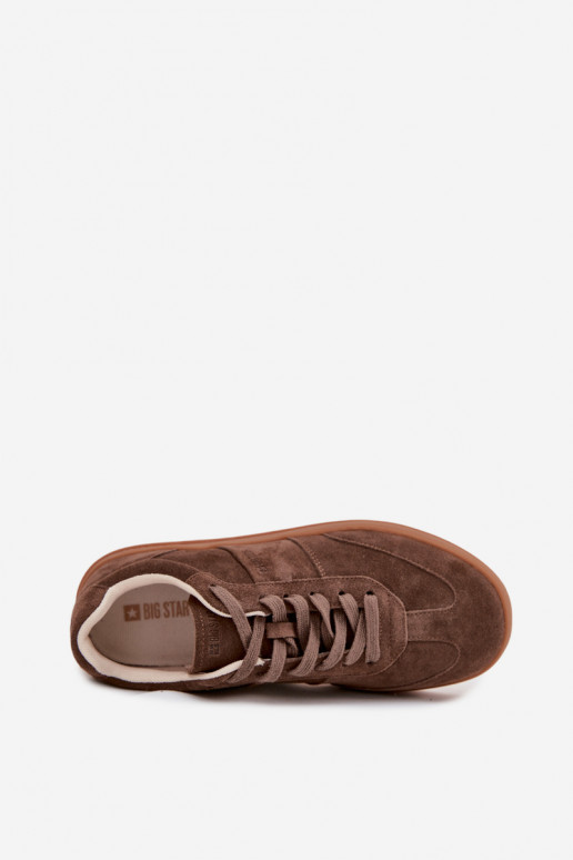 iš zomšos Sneakers modelio batai Moteriškas Big Star SS274676 HI-POLY SYSTEM rudos spalvos iš zomšos Sneakers modelio batai Moteriškas Big Star SS274676 HI-POLY SYSTEM rudos spalvos