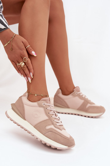 Oda Sneakers modelio batai Moteriškas Big Star OO274521 HI-POLY SYSTEM Nude