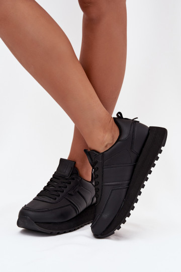 Oda Sneakers modelio batai Moteriškas su platforma Big Star OO274573 Hi-Poly System juodos spalvos 2