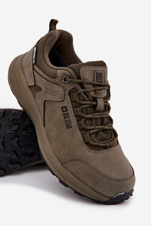 sportiniai bateliai Trekas Vyriški Big Star OO174367 HI-POLY SYSTEM chaki spalvos