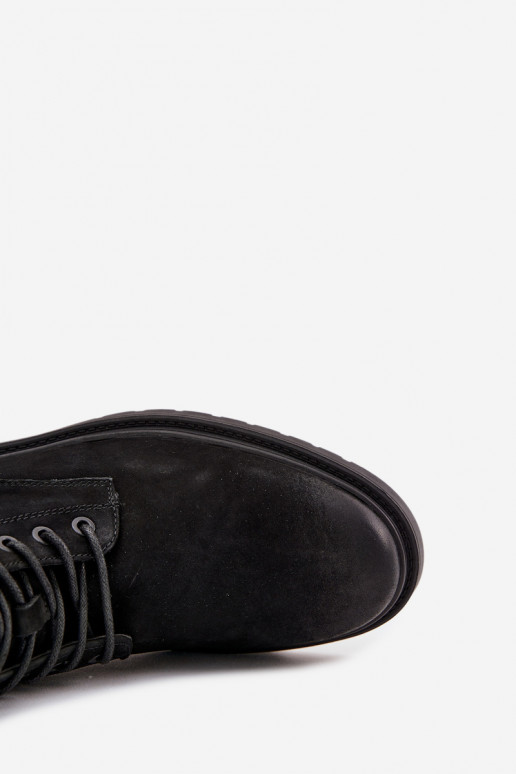 Oda pašiltinti Aulinukai Vyriški Į Pilį Big Star OO174148 juodos spalvos Oda pašiltinti Aulinukai Vyriški Į Pilį Big Star OO174148 juodos spalvos