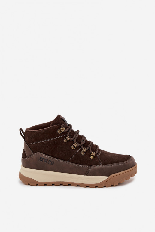 iš zomšos žygio batai Vyriški Big Star SS174263 rudos spalvos iš zomšos žygio batai Vyriški Big Star SS174263 rudos spalvos