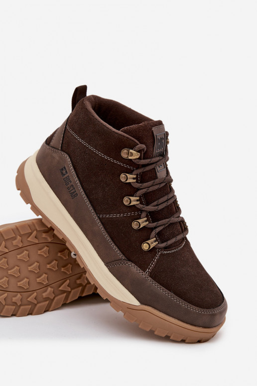 iš zomšos žygio batai Vyriški Big Star SS174263 rudos spalvos iš zomšos žygio batai Vyriški Big Star SS174263 rudos spalvos