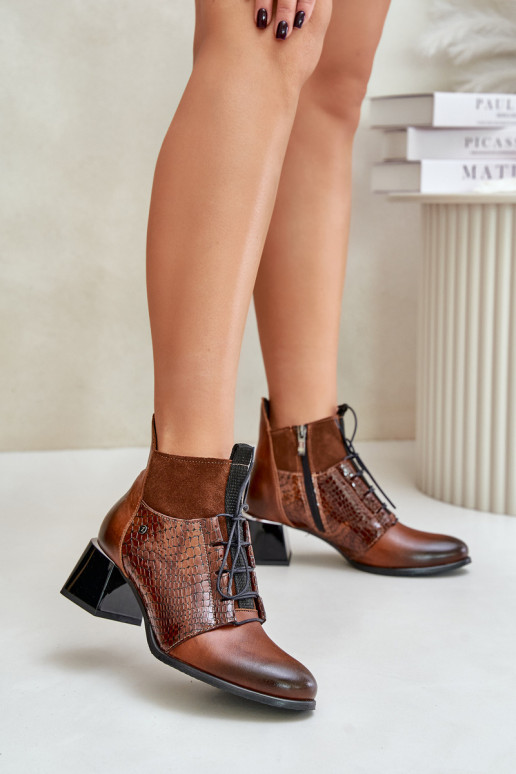 Zazoo 60503 Oda Aulinukai su kulniukais pašiltinti rudos spalvos Zazoo 60503 Oda Aulinukai su kulniukais pašiltinti rudos spalvos