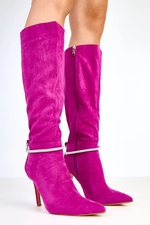 Violetiniai zomšiniai ilgaauliai su...