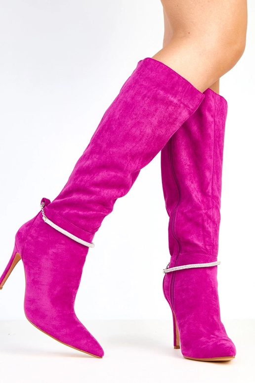 Violetiniai zomšiniai ilgaauliai su...