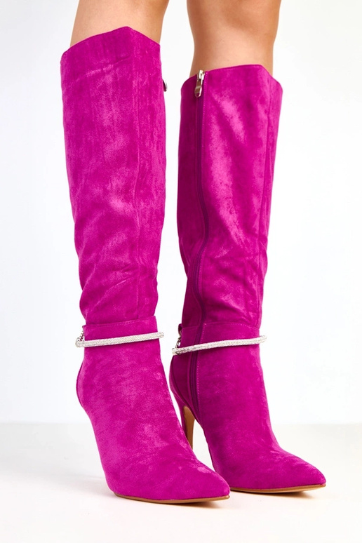 Violetiniai zomšiniai ilgaauliai su...