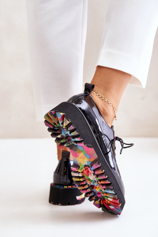 su lako efektu batai Moteriškas su raišteliais Artiker 55C0497 juodos spalvos su lako efektu batai Moteriškas su raišteliais Artiker 55C0497 juodos spalvos