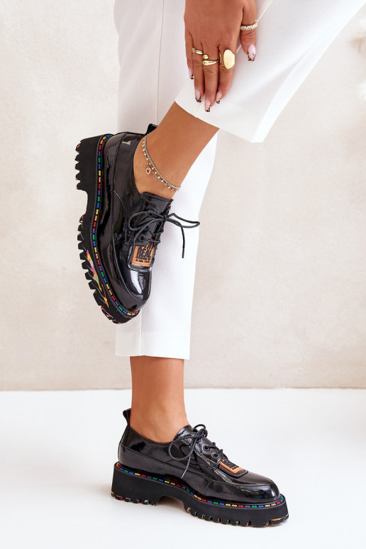 su lako efektu batai Moteriškas su raišteliais Artiker 55C0499 juodos spalvos