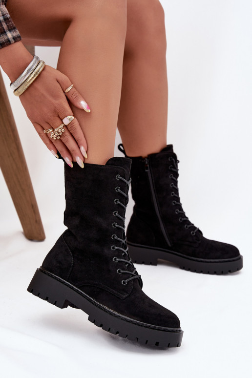 Moteriški pašiltinti darbiniai kulkšnies batai, juodos spalvos, Tai turirvielle