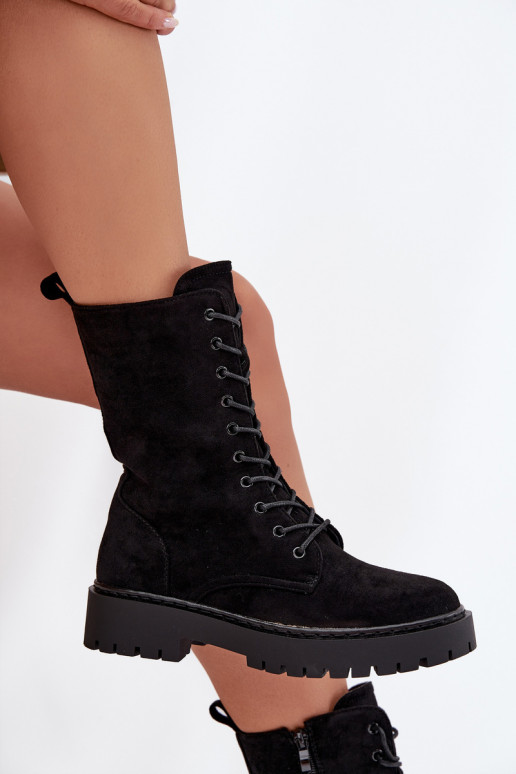 Moteriški pašiltinti darbiniai kulkšnies batai, juodos spalvos, Tai turirvielle