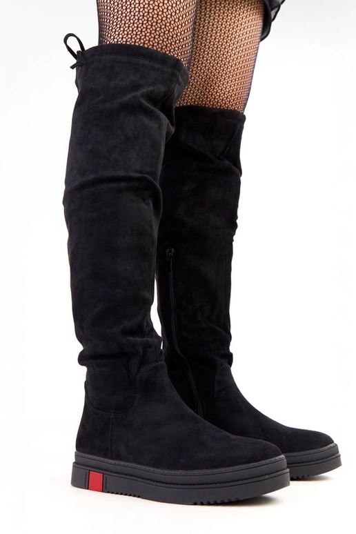 Juodi batai ant platformos Barissa