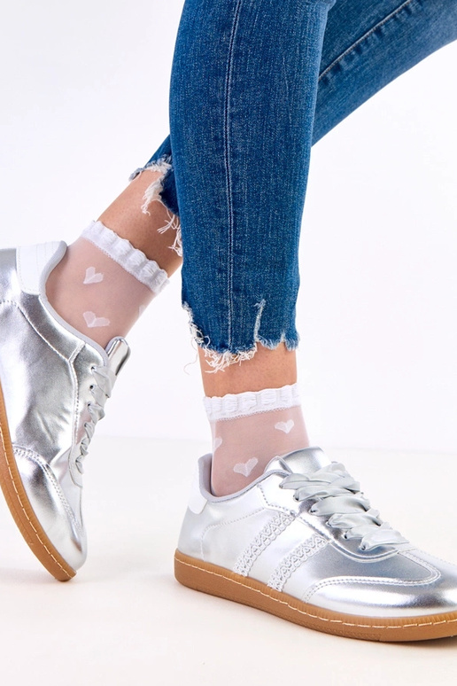 Sidabriniai moteriški sportiniai...