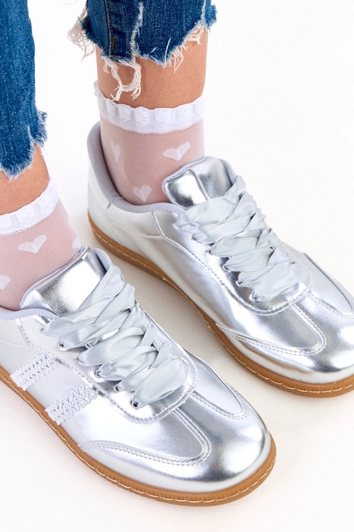 Sidabriniai moteriški sportiniai...