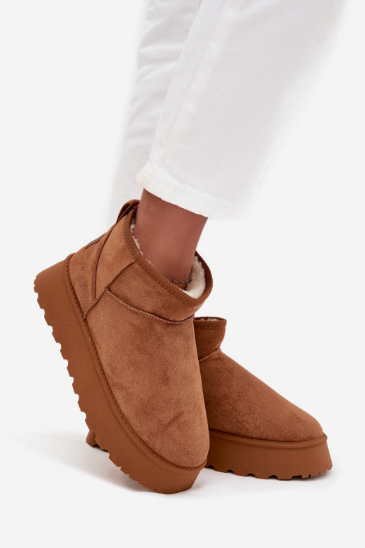 sniego batai Moteriškas su platforma rudos spalvos Celyra