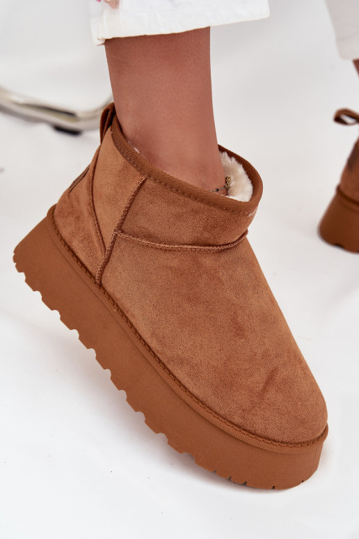 sniego batai Moteriškas su platforma rudos spalvos Celyra