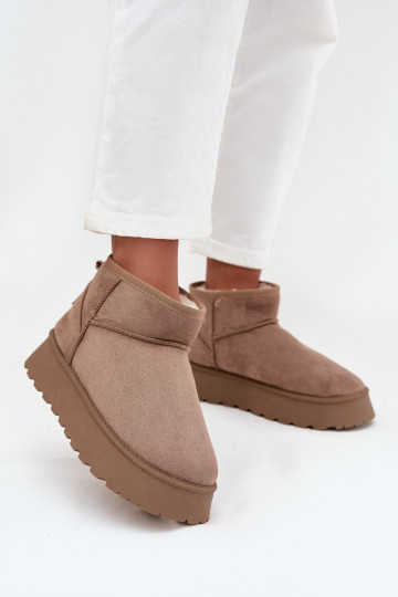 sniego batai Moteriškas su platforma smėlio spalvos Celyra 2