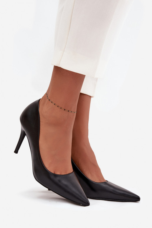 aukštakulniai bateliai Moteriškas iš eko odos juodos spalvos Sivana