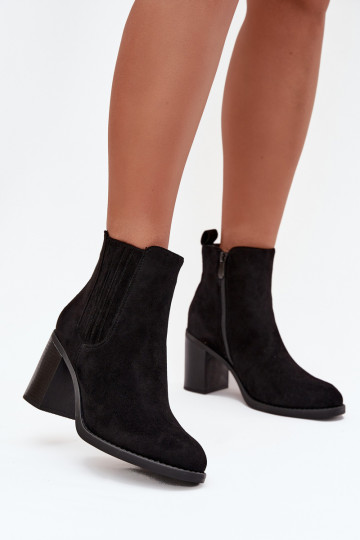 pašiltinti Moteriški aulinukai Įjungta SłupkoĮym Obcasie juodos spalvos Brevina