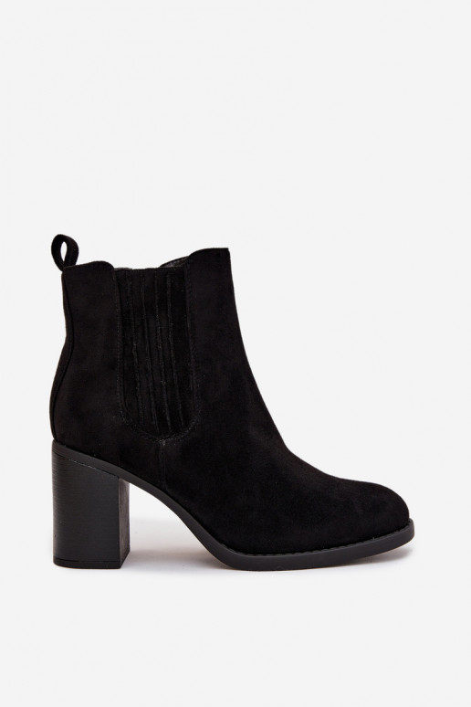 pašiltinti Moteriški aulinukai Įjungta SłupkoĮym Obcasie juodos spalvos Brevina