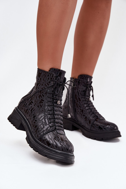 Oda Darbiniai kulkšnies batai Moteriškas pašiltinti Į Pilį Artiker 57C2257 juodos spalvos