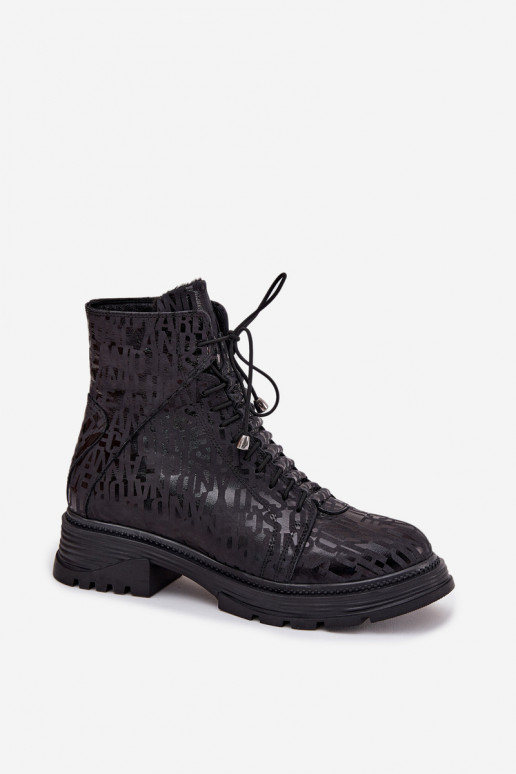 Oda Darbiniai kulkšnies batai Moteriškas pašiltinti Į Pilį Artiker 57C2257 juodos spalvos