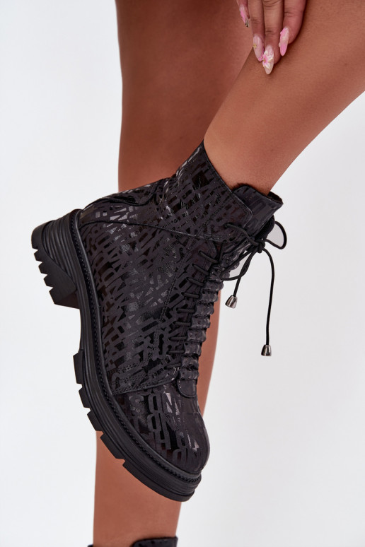 Oda Darbiniai kulkšnies batai Moteriškas pašiltinti Į Pilį Artiker 57C2257 juodos spalvos