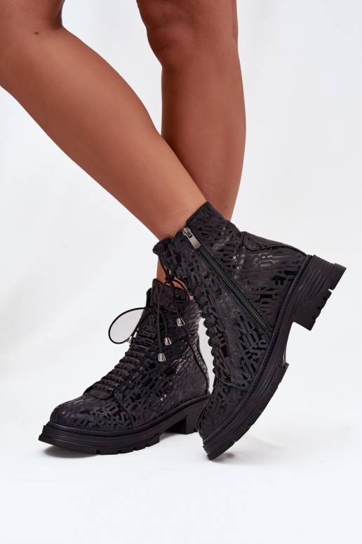 Oda Darbiniai kulkšnies batai Moteriškas pašiltinti Į Pilį Artiker 57C2257 juodos spalvos