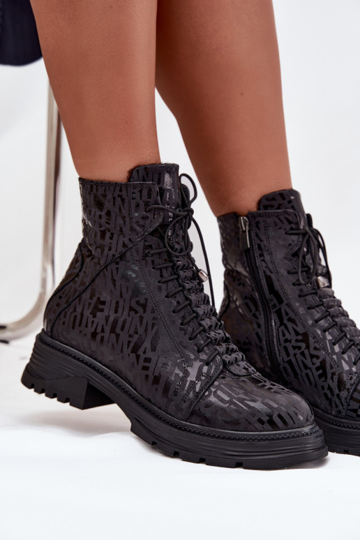 Oda Darbiniai kulkšnies batai Moteriškas pašiltinti Į Pilį Artiker 57C2257 juodos spalvos