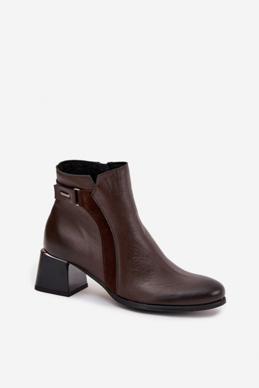 Oda Moteriški aulinukai su kulniukais pašiltinti Zazoo 60563 CzekoladoĮe