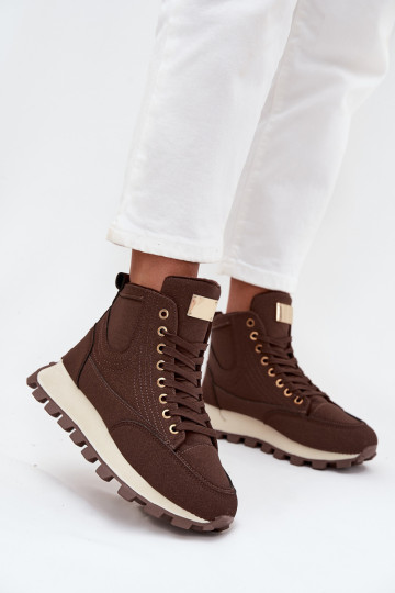 pašiltinti batai Moteriškas su platforma rudos spalvos Tai turirivira 2