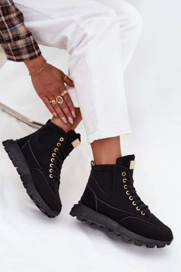 pašiltinti batai Moteriškas su platforma juodos spalvos Tai turirivira