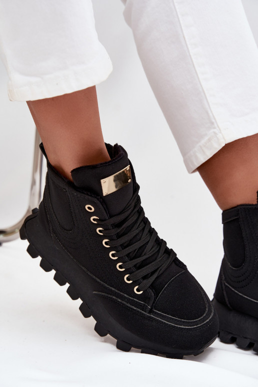 pašiltinti batai Moteriškas su platforma juodos spalvos Tai turirivira