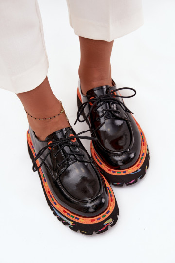 Oda batai Moteriškas su lako efektu Artiker 57C0176 juodos spalvos 2