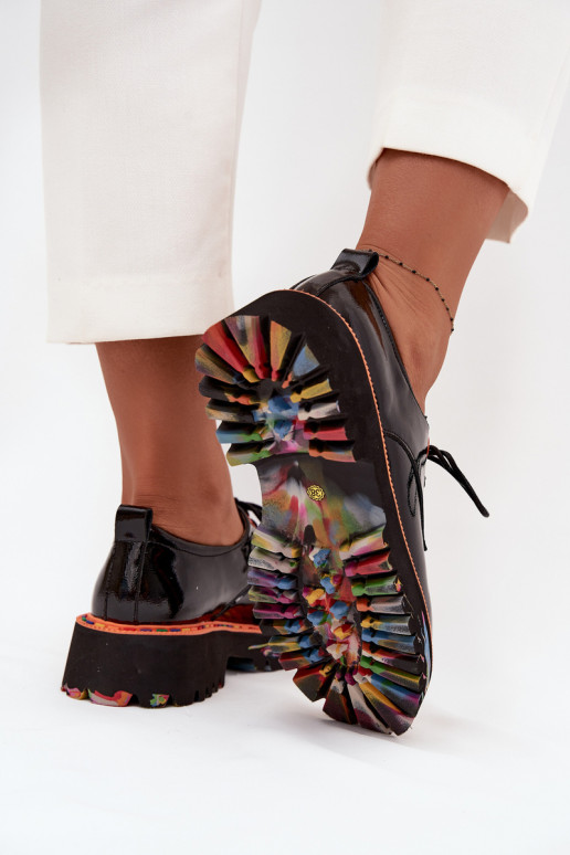 Oda batai Moteriškas su lako efektu Artiker 57C0176 juodos spalvos