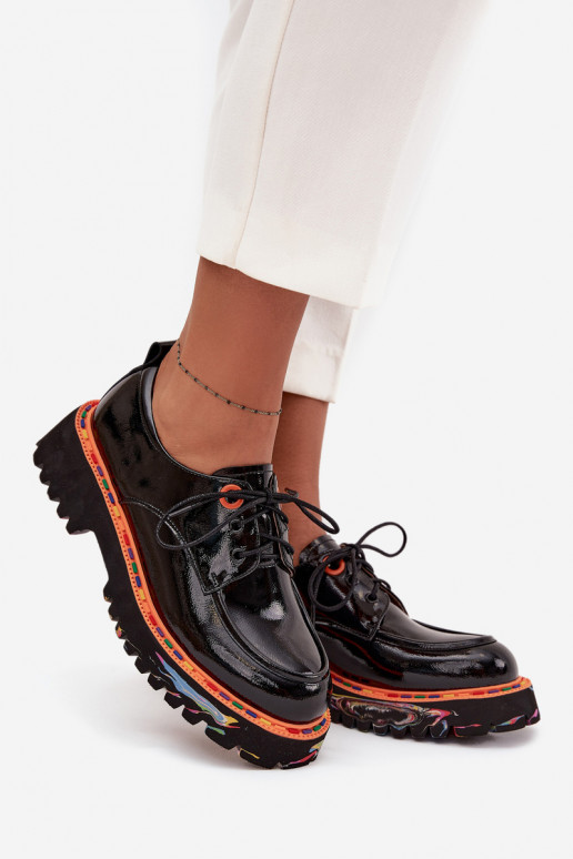 Oda batai Moteriškas su lako efektu Artiker 57C0176 juodos spalvos