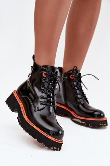 Moteriški aulinukaisusu lako efektuj Skóry Įjungtaturalnej pašiltinti Artiker 57C0061 juodos spalvos