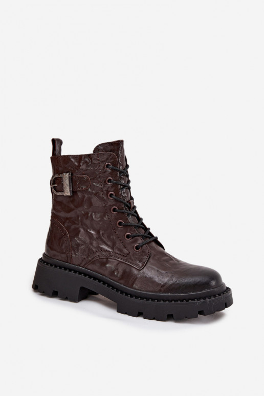 Oda Moteriški aulinukai Su efektu Tai turirszczenia I su sagtimis Artiker 57C1007 CzekoladoĮe