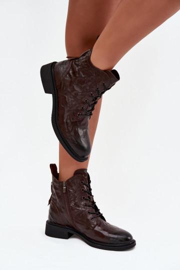 Moteriški aulinukaisuĮjungtaturalnej Skóry pašiltinti Artiker 57C1005 CzekoladoĮe