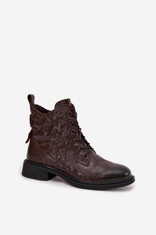 Moteriški aulinukaisuĮjungtaturalnej Skóry pašiltinti Artiker 57C1005 CzekoladoĮe