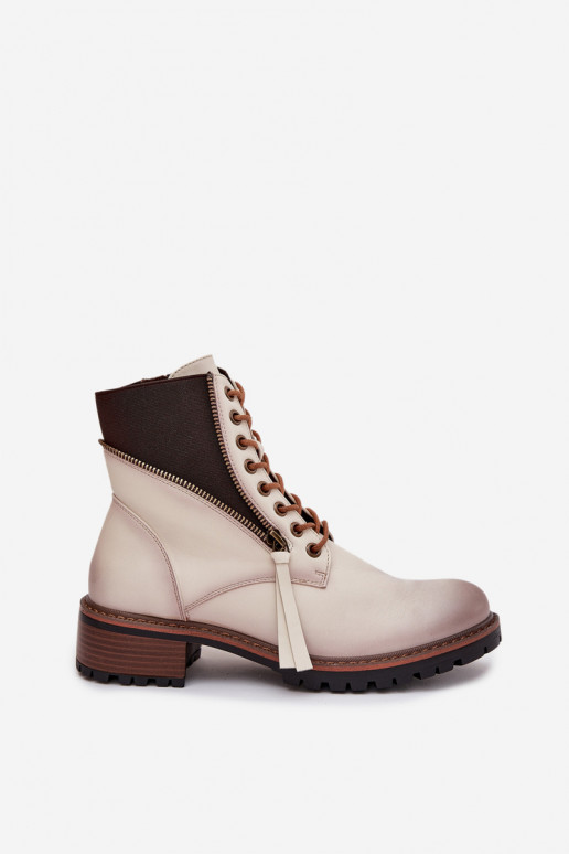 Moteriški aulinukai pašiltinti Klocke Vinceza 58559 smėlio spalvos