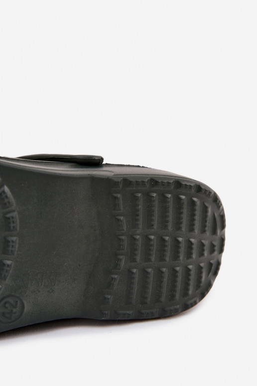 Vyriškos šlepetės basutės sodui ir baseinui, žalios spalvos Vyriškos šlepetės basutės sodui ir baseinui, žalios spalvos