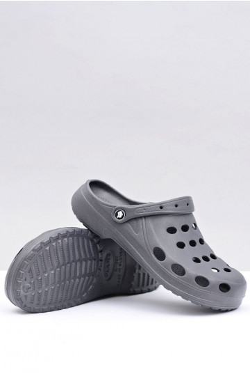 Vyriškos šlepetės basutės sodui ir baseinui, pilkos spalvos 2