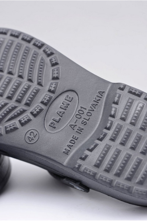 Vyriškos šlepetės basutės sodui ir baseinui, pilkos spalvos Vyriškos šlepetės basutės sodui ir baseinui, pilkos spalvos