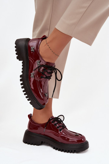 su lako efektu Oda batai MoteriškassuPrzypinkami Artiker 57C0336 bordo spalvos 2